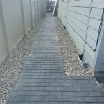 cement walkways next to home